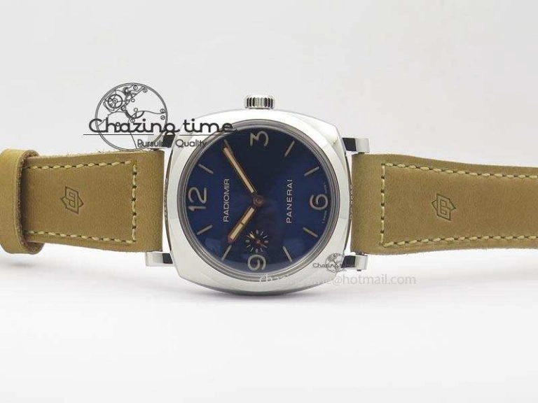 PAM690 Q SF Best Edition Blue Dial On Brown Leather Strap P.3000 Super Clone