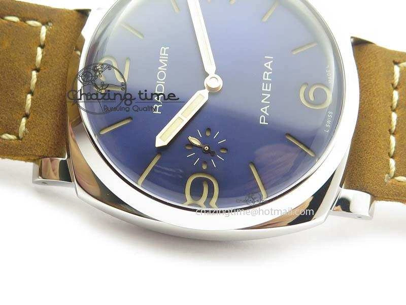 PAM690 S V6F Best Edition Blue Dial On Brown Asso Strap P3000