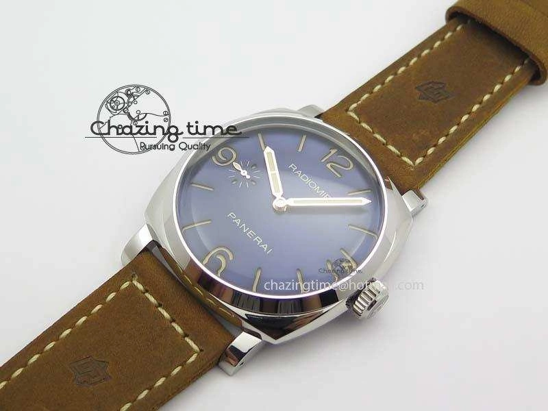 PAM690 S V6F Best Edition Blue Dial On Brown Asso Strap P3000