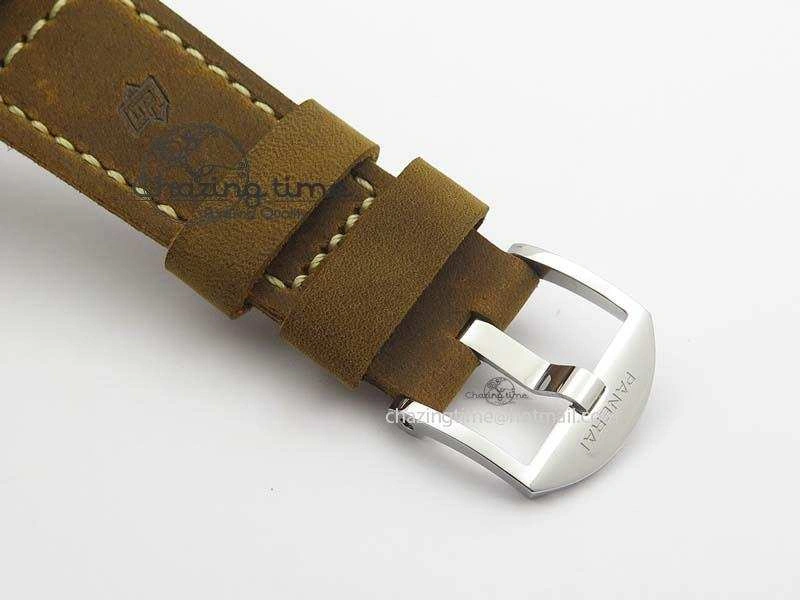 PAM690 S V6F Best Edition Blue Dial On Brown Asso Strap P3000
