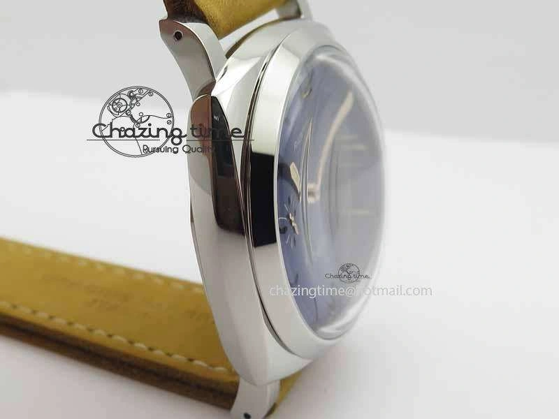 PAM690 S ZF Best Edition Blue Dial On Brown Leather Strap P.3000 Super Clone ( Sapphire )