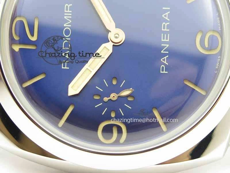 PAM690 S ZF Best Edition Blue Dial On Brown Leather Strap P.3000 Super Clone ( Sapphire )