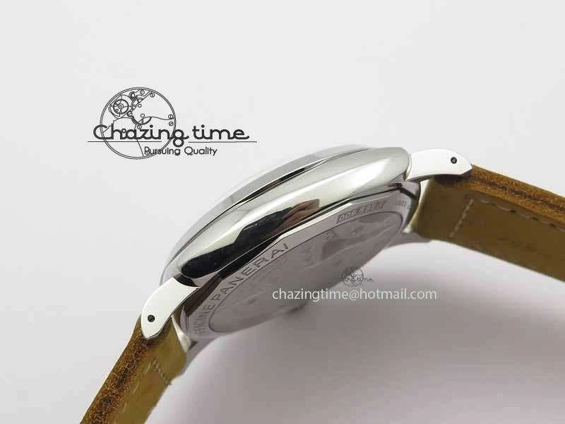 PAM690 S ZF Best Edition Blue Dial On Brown Leather Strap P.3000 Super Clone ( Sapphire )