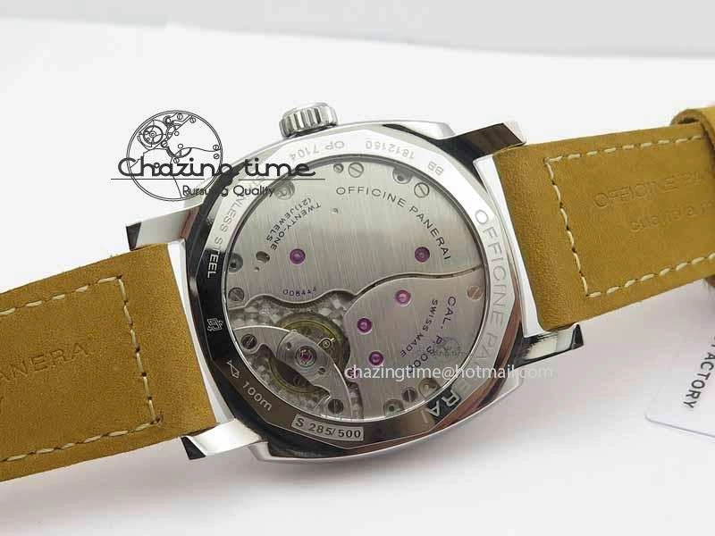 PAM690 S ZF Best Edition Blue Dial On Brown Leather Strap P.3000 Super Clone ( Sapphire )
