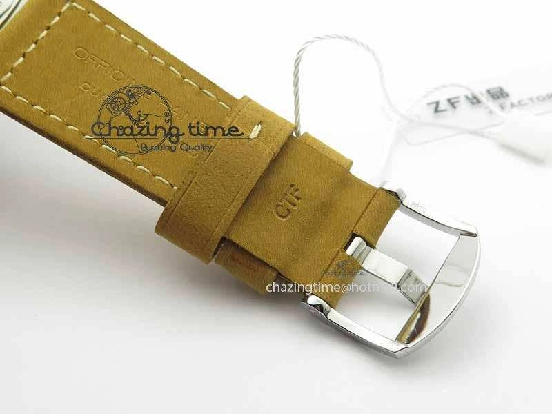 PAM690 S ZF Best Edition Blue Dial On Brown Leather Strap P.3000 Super Clone ( Sapphire )