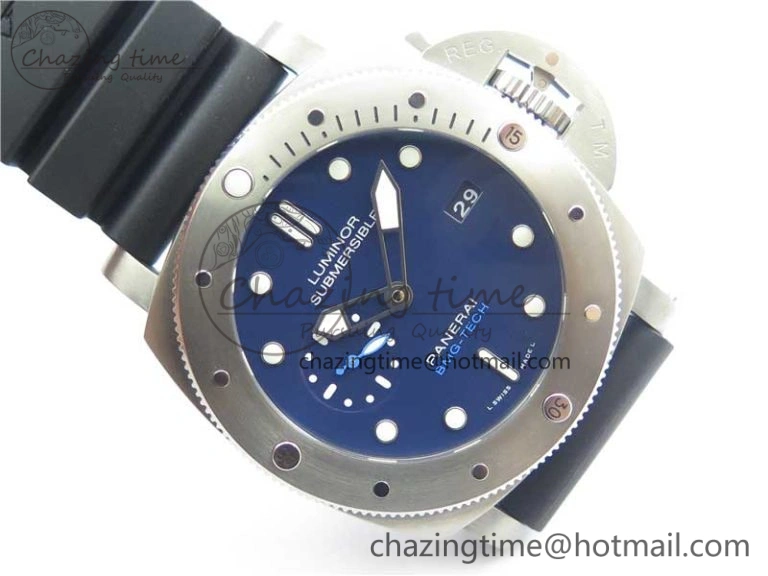 PAM692 T Titanium VSF 1:1 Best Edition on Black Rubber Strap P.9010 Super Clone (Free Nylon Strap)