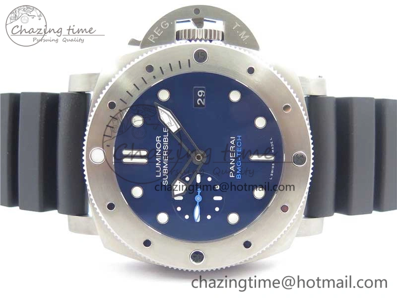 PAM692 T Titanium VSF 1:1 Best Edition on Black Rubber Strap P.9010 Super Clone (Free Nylon Strap)