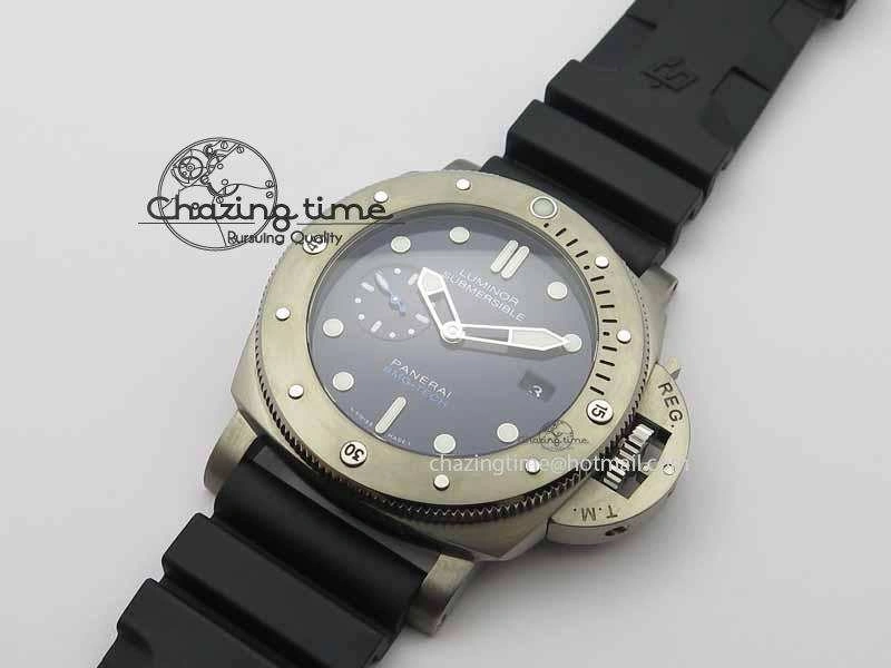 PAM692 T Titanium XF Best Edition Blue Dial On Black Rubber Strap P.9010