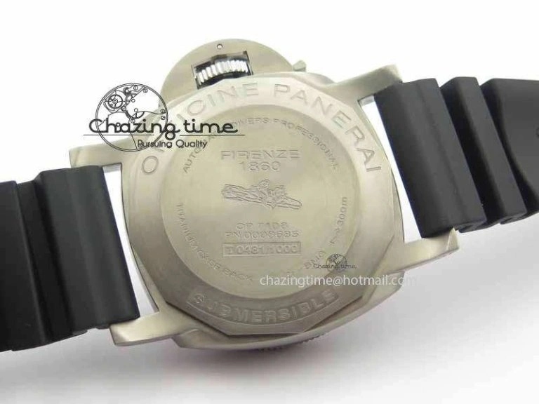 PAM692 T Titanium XF Best Edition Blue Dial On Black Rubber Strap P.9010