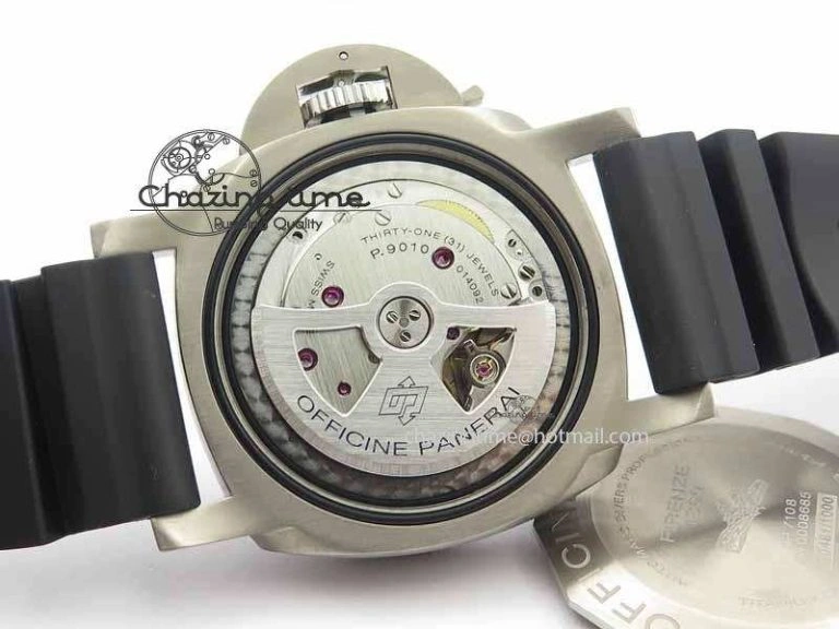 PAM692 T Titanium XF Best Edition Blue Dial On Black Rubber Strap P.9010