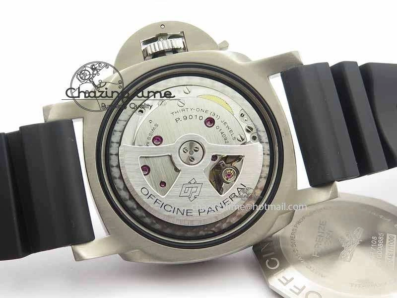 PAM692 T Titanium XF Best Edition Blue Dial On Black Rubber Strap P.9010