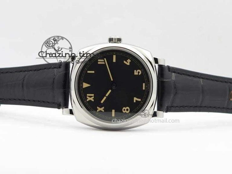 PAM718 S XF Best Edition Black California Dial On Black Leather Strap P.1000