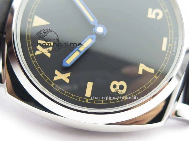 PAM718 S XF Best Edition Black California Dial On Black Leather Strap P.1000