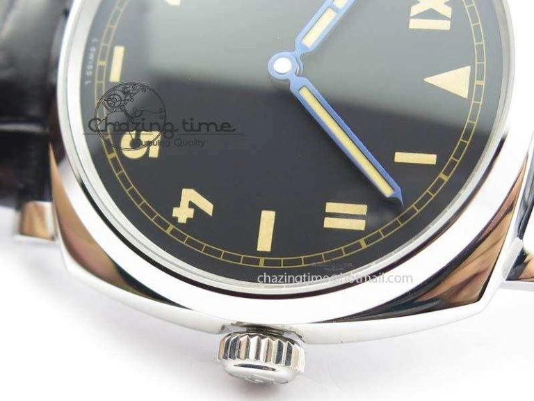 PAM718 S XF Best Edition Black California Dial On Black Leather Strap P.1000