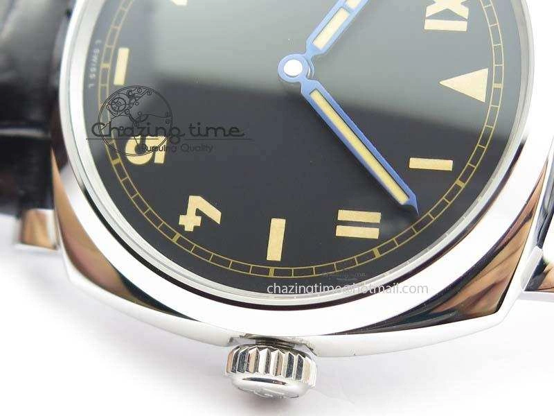 PAM718 S XF Best Edition Black California Dial On Black Leather Strap P.1000