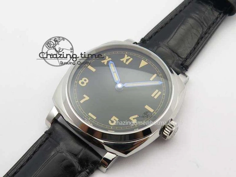 PAM718 S XF Best Edition Black California Dial On Black Leather Strap P.1000