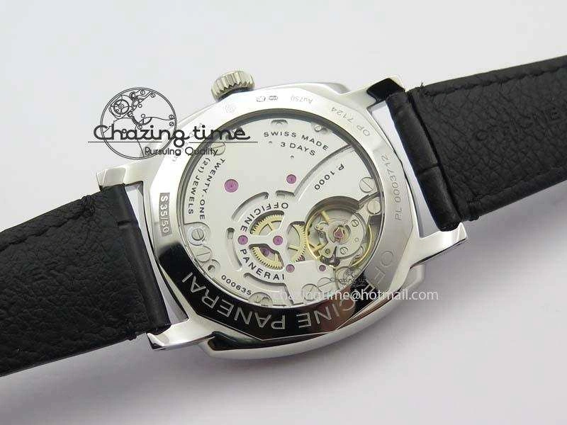 PAM718 S XF Best Edition Black California Dial On Black Leather Strap P.1000