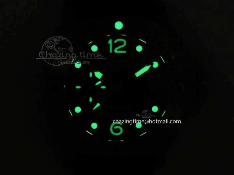 PAM719 S Titanium “Pole2Pole ” V6F 1:1 Best Edition On Black Rubber Strap P.9001 Super Clone