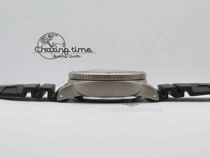 PAM719 S Titanium “Pole2Pole ” V6F 1:1 Best Edition On Black Rubber Strap P.9001 Super Clone