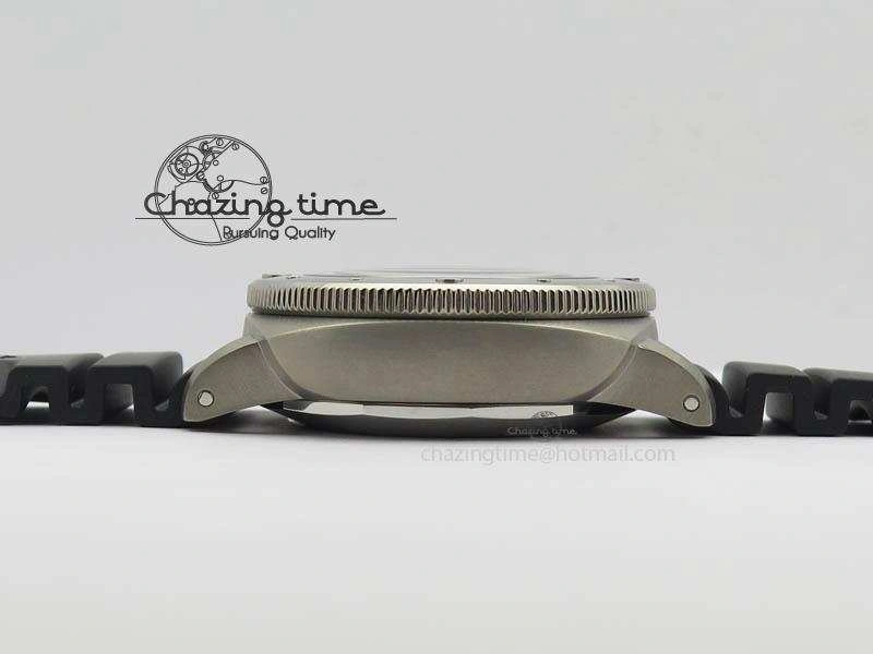 PAM719 S Titanium “Pole2Pole ” VSF 1:1 Best Edition On Black Rubber Strap P.9001 Super Clone
