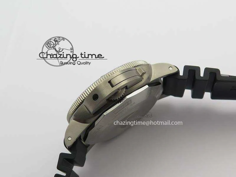 PAM719 S Titanium “Pole2Pole ” VSF 1:1 Best Edition On Black Rubber Strap P.9001 Super Clone