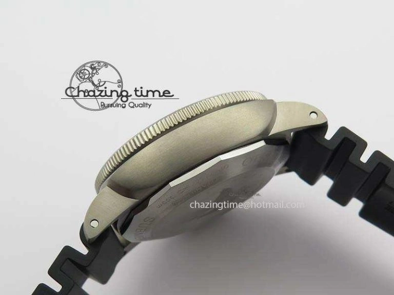 PAM719 S Titanium “Pole2Pole ” VSF 1:1 Best Edition On Black Rubber Strap P.9001 Super Clone