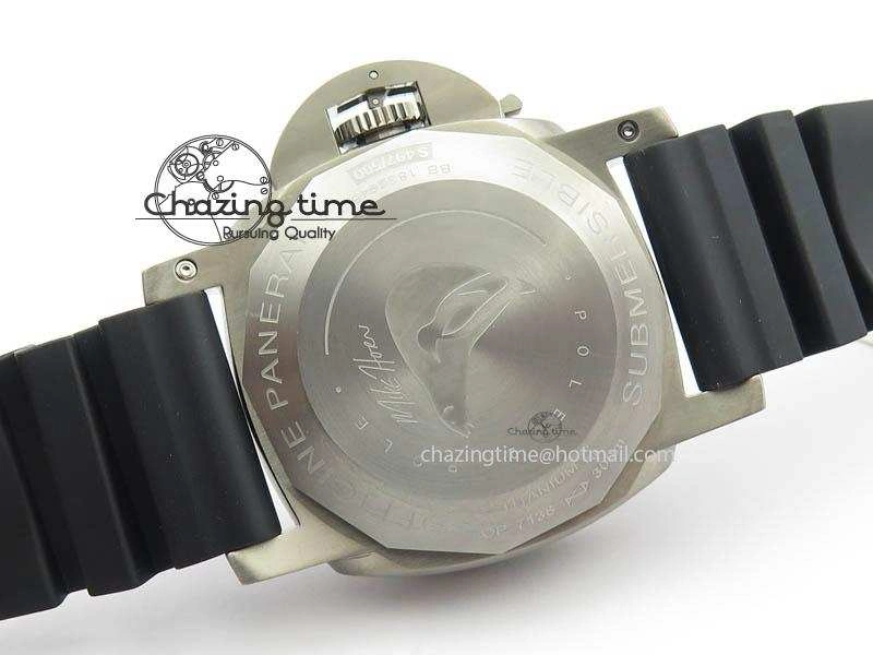 PAM719 S Titanium “Pole2Pole ” VSF 1:1 Best Edition On Black Rubber Strap P.9001 Super Clone