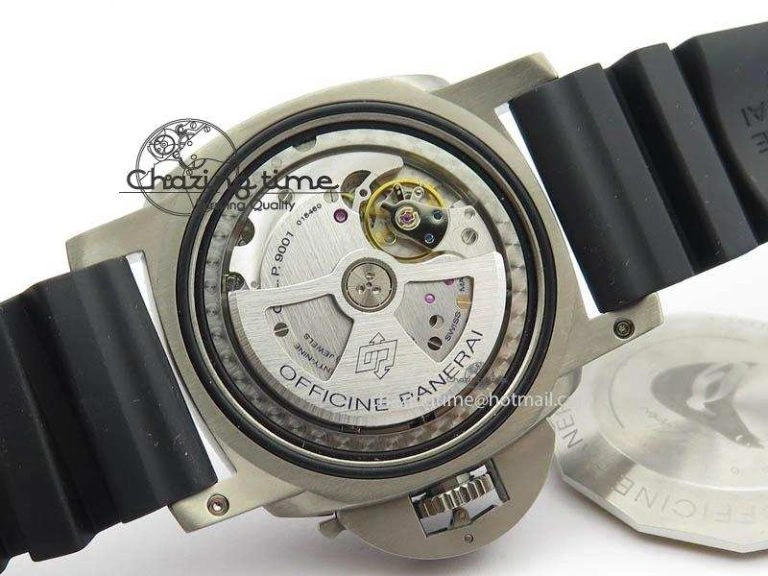 PAM719 S Titanium “Pole2Pole ” VSF 1:1 Best Edition On Black Rubber Strap P.9001 Super Clone
