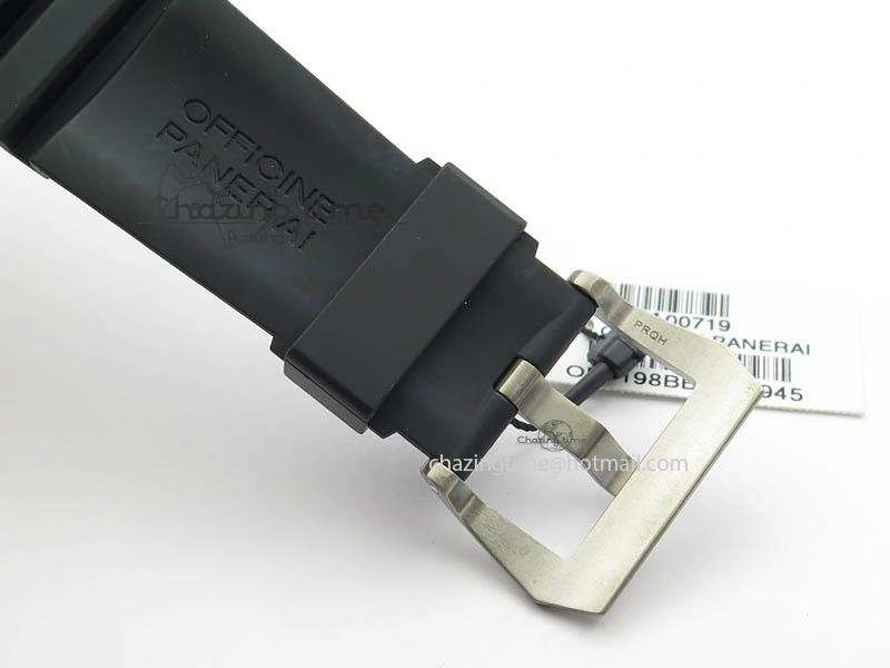 PAM719 S Titanium “Pole2Pole ” VSF 1:1 Best Edition On Black Rubber Strap P.9001 Super Clone