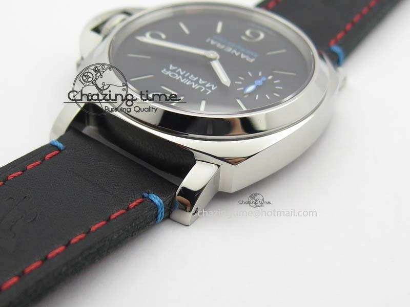 PAM724 S ZF 1:1 Best Edition “Oracle Team USA 8 Days Acciaio” On Black Leather Strap P5000 Clone