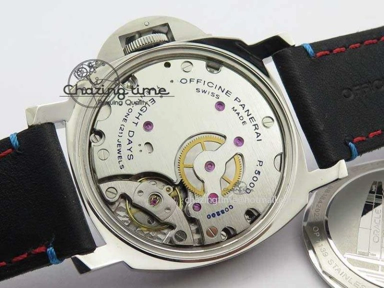 PAM724 S ZF 1:1 Best Edition “Oracle Team USA 8 Days Acciaio” On Black Leather Strap P5000 Clone