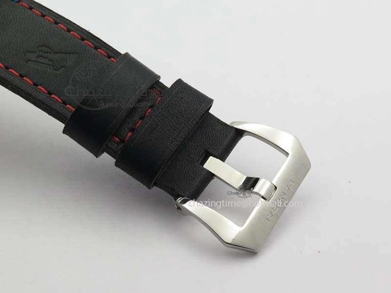 PAM724 S ZF 1:1 Best Edition “Oracle Team USA 8 Days Acciaio” On Black Leather Strap P5000 Clone