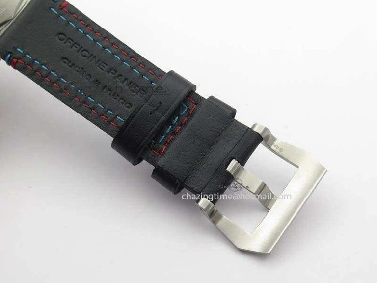 PAM727 S America’s Cup SF 1:1 Best Edition On Thick Black Leather Strap P9010