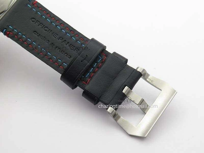 PAM727 S America’s Cup SF 1:1 Best Edition On Thick Black Leather Strap P9010