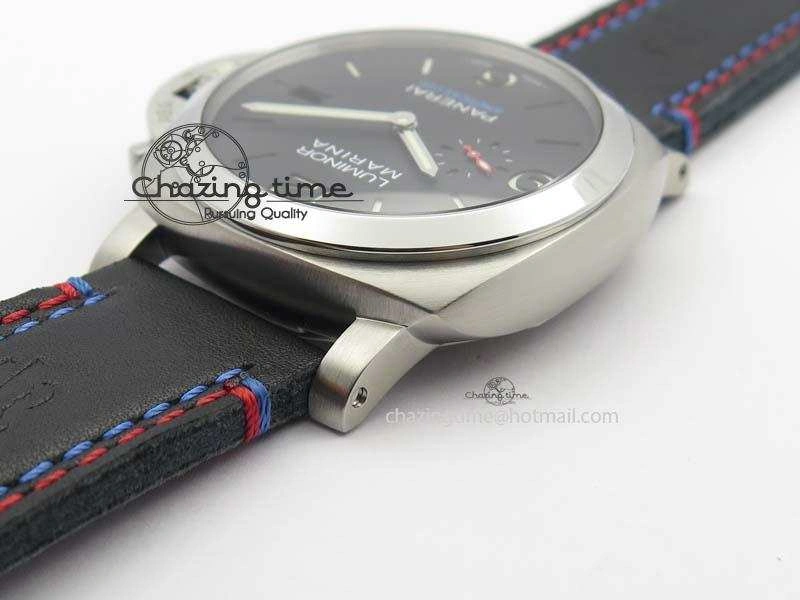 PAM727 T America’s Cup V6F 1:1 Best Edition On Thick Black Leather Strap P9010