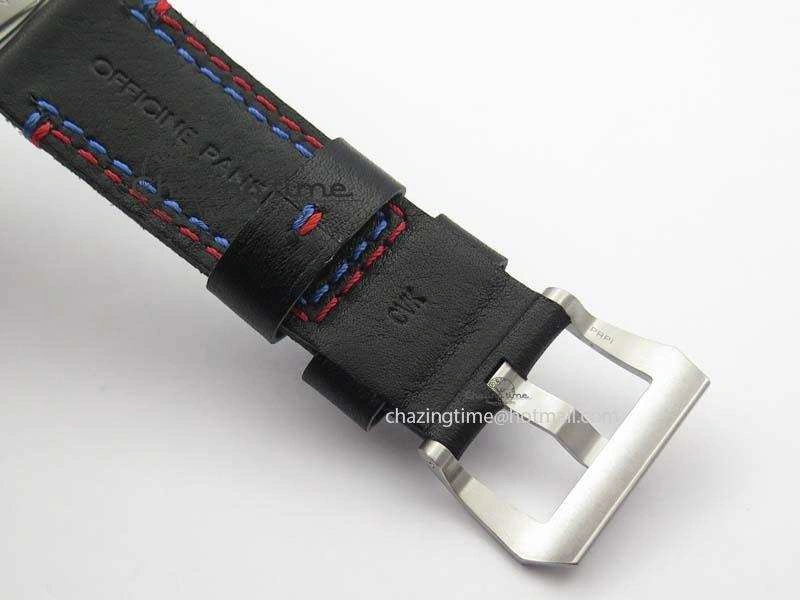 PAM727 T America’s Cup V6F 1:1 Best Edition On Thick Black Leather Strap P9010