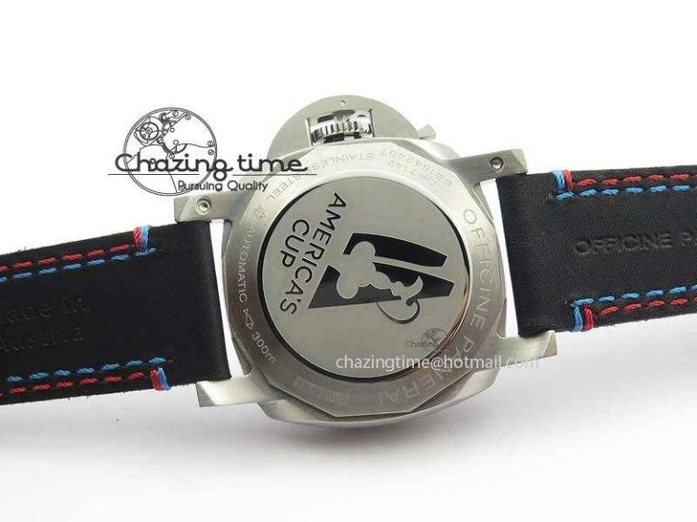 PAM727 T America’s Cup ZF 1:1 Best Edition On Thick Black Leather Strap P9010