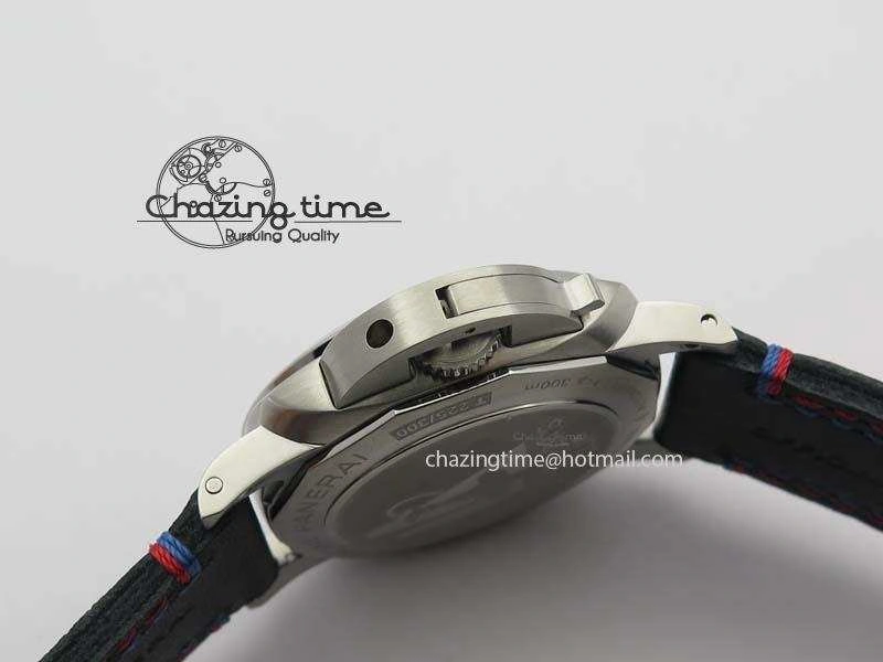 PAM727 T Lite V6F 1:1 Best Edition On Thick Black Leather Strap A23J
