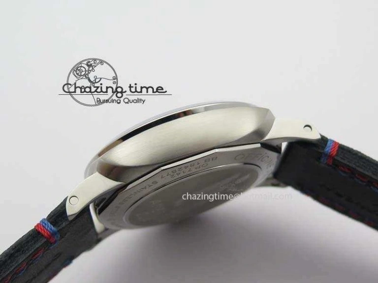 PAM727 T Lite V6F 1:1 Best Edition On Thick Black Leather Strap A23J
