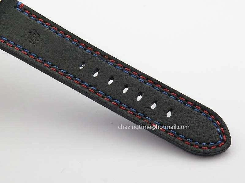 PAM727 T Lite V6F 1:1 Best Edition On Thick Black Leather Strap A23J