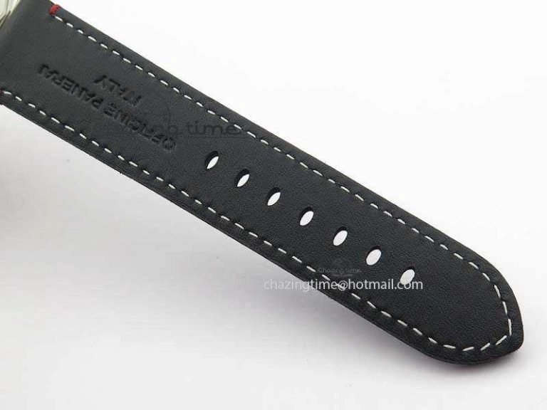PAM732 S SF 1:1 Best Edition On Thick Black Leather Strap P9010