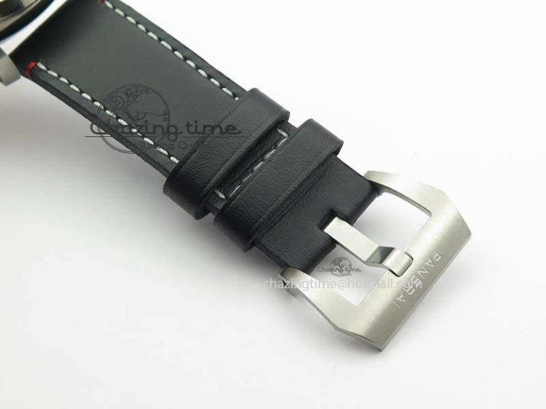 PAM732 S SF 1:1 Best Edition On Thick Black Leather Strap P9010