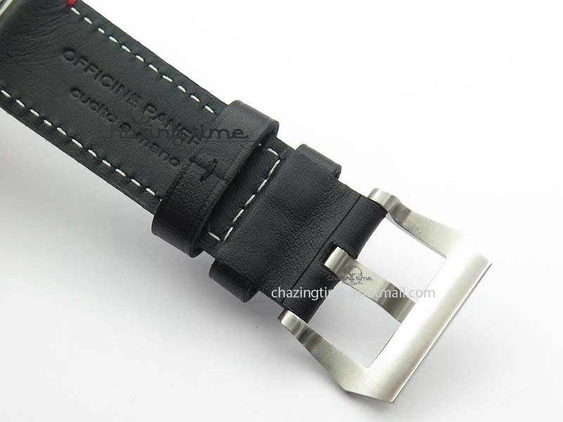 PAM732 S SF 1:1 Best Edition On Thick Black Leather Strap P9010