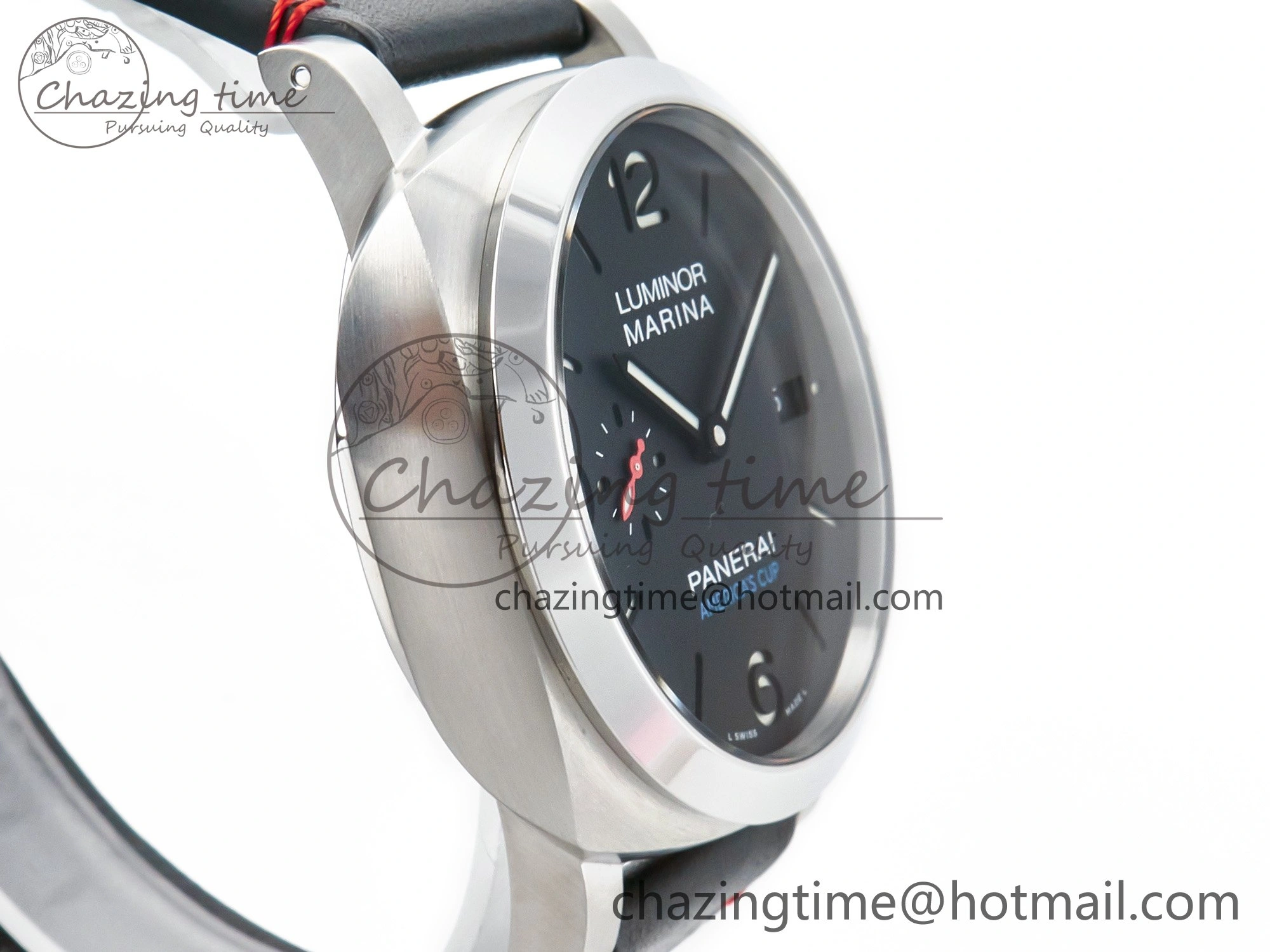 PAM732 W TTF 1:1 Best Edition on Black Leather Strap P9010