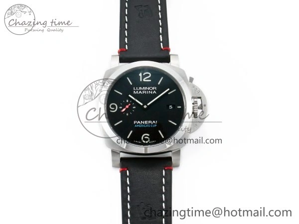 PAM732 W TTF 1:1 Best Edition on Black Leather Strap P9010
