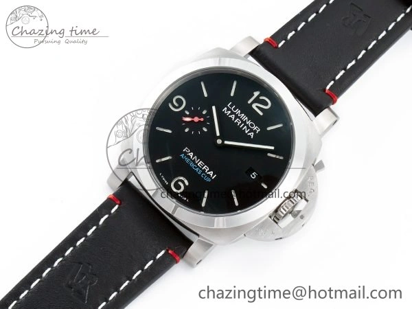 PAM732 W TTF 1:1 Best Edition on Black Leather Strap P9010