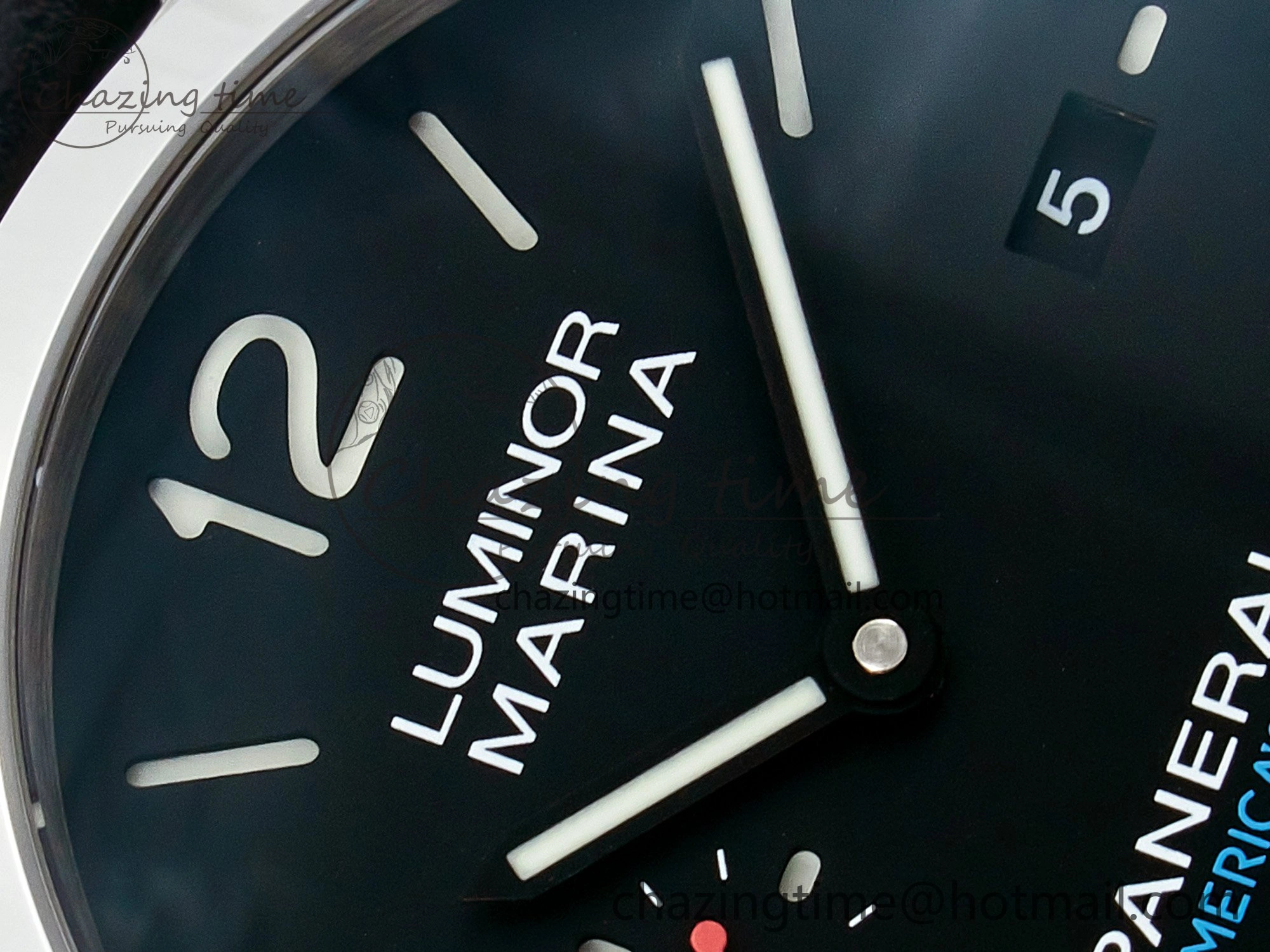 PAM732 W TTF 1:1 Best Edition on Black Leather Strap P9010