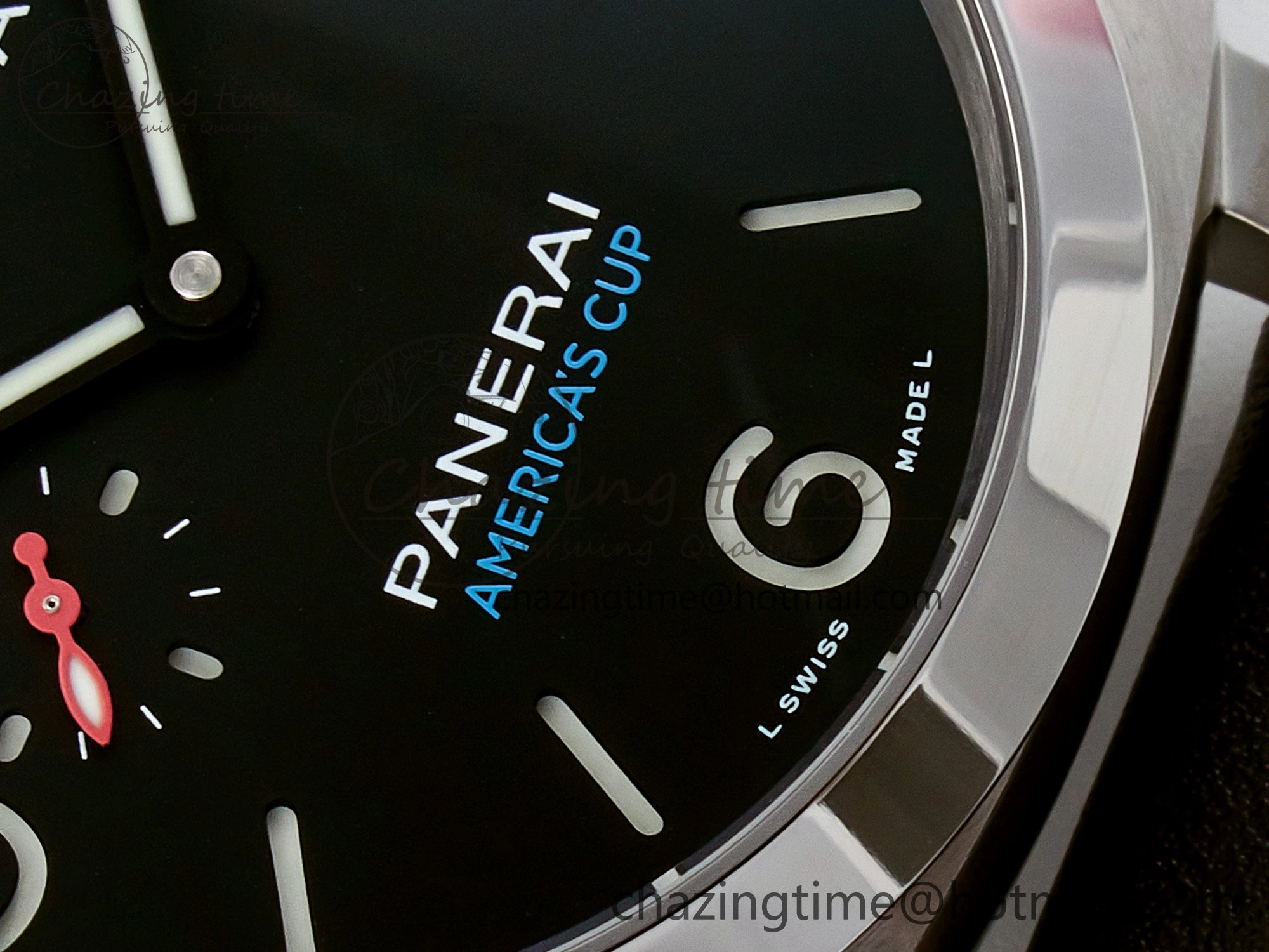 PAM732 W TTF 1:1 Best Edition on Black Leather Strap P9010
