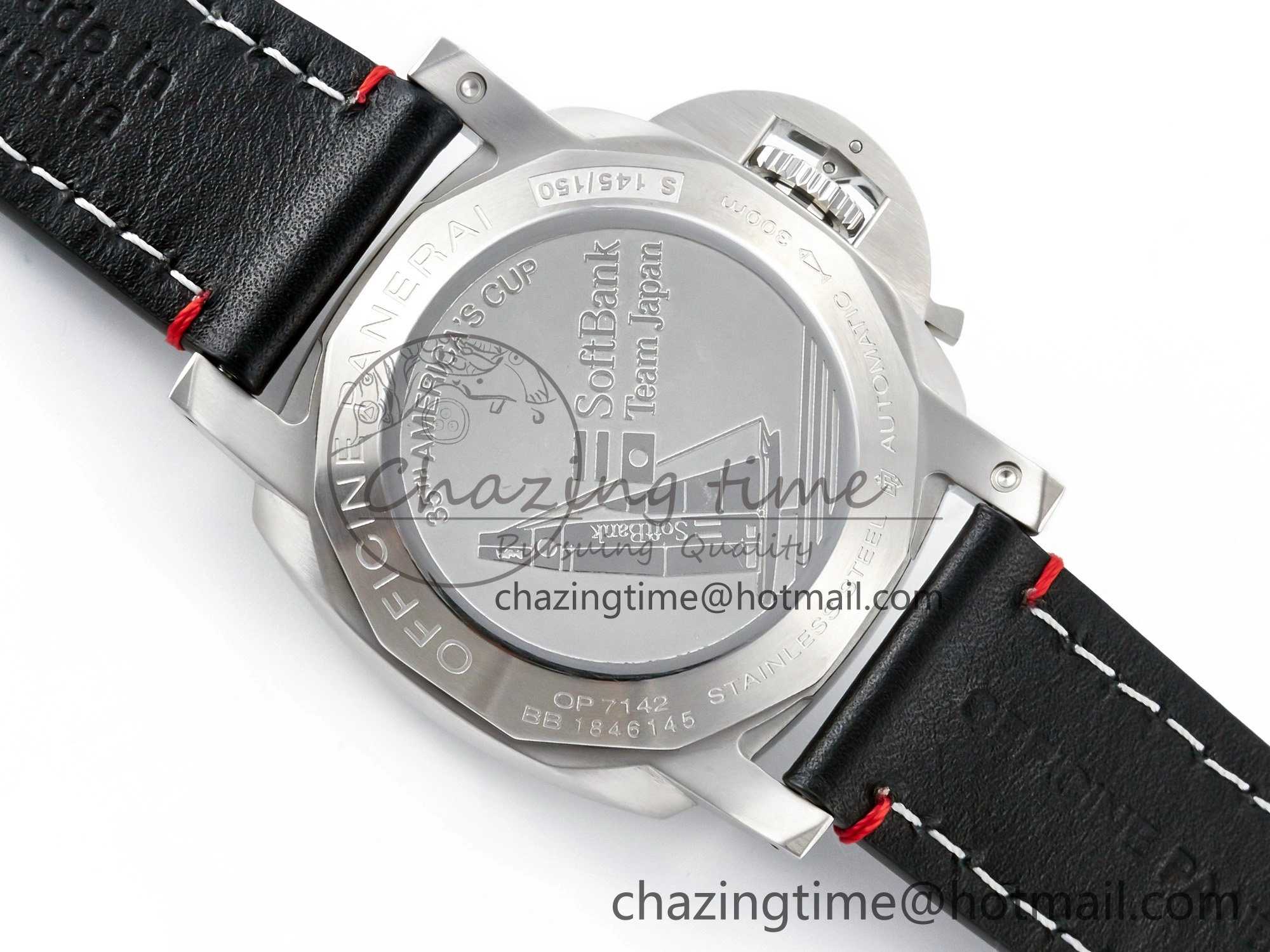 PAM732 W TTF 1:1 Best Edition on Black Leather Strap P9010