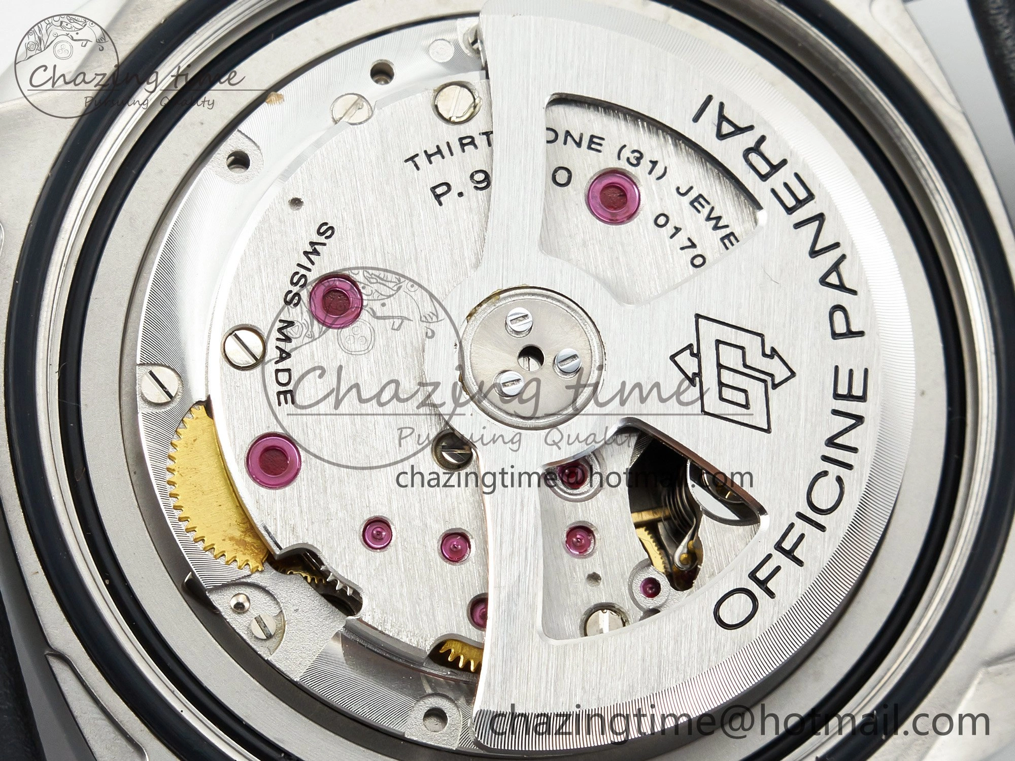 PAM732 W TTF 1:1 Best Edition on Black Leather Strap P9010